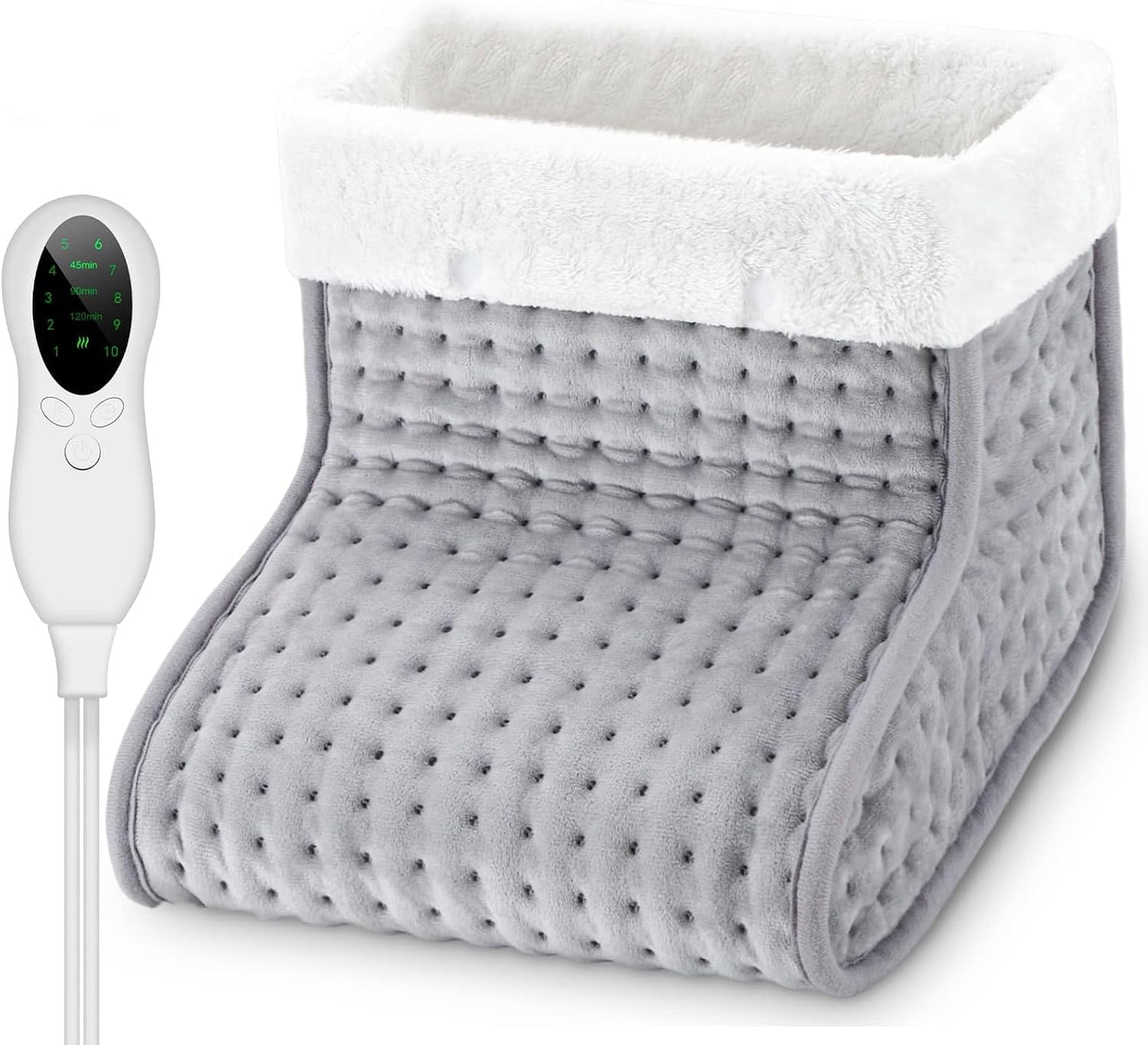 CYFIE Foot Warmer Under Desk - Electric Heating Pad for Women Men, Feet Warmers with 10 Heat & 3 Timer Settings, Auto Shut-Off, Washable Winter Gifts for Home Office