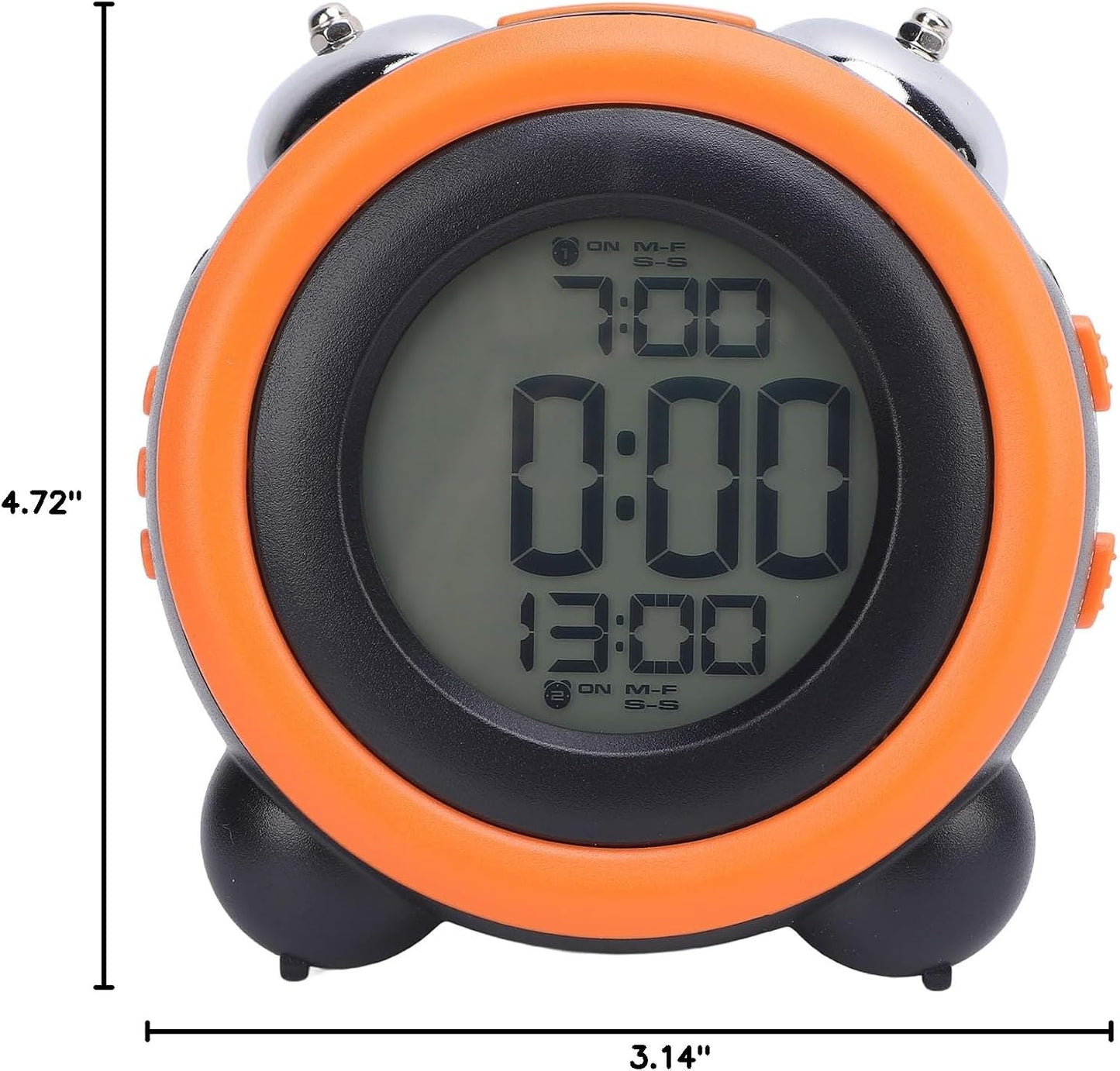 Asixxsix Digital Alarm Clock with Bed Shaker for Bedroom, LED Display Vibrating Alarm Clock for Heavy Sleepers or Hearing Impaired, Digital Clock for Bedroom