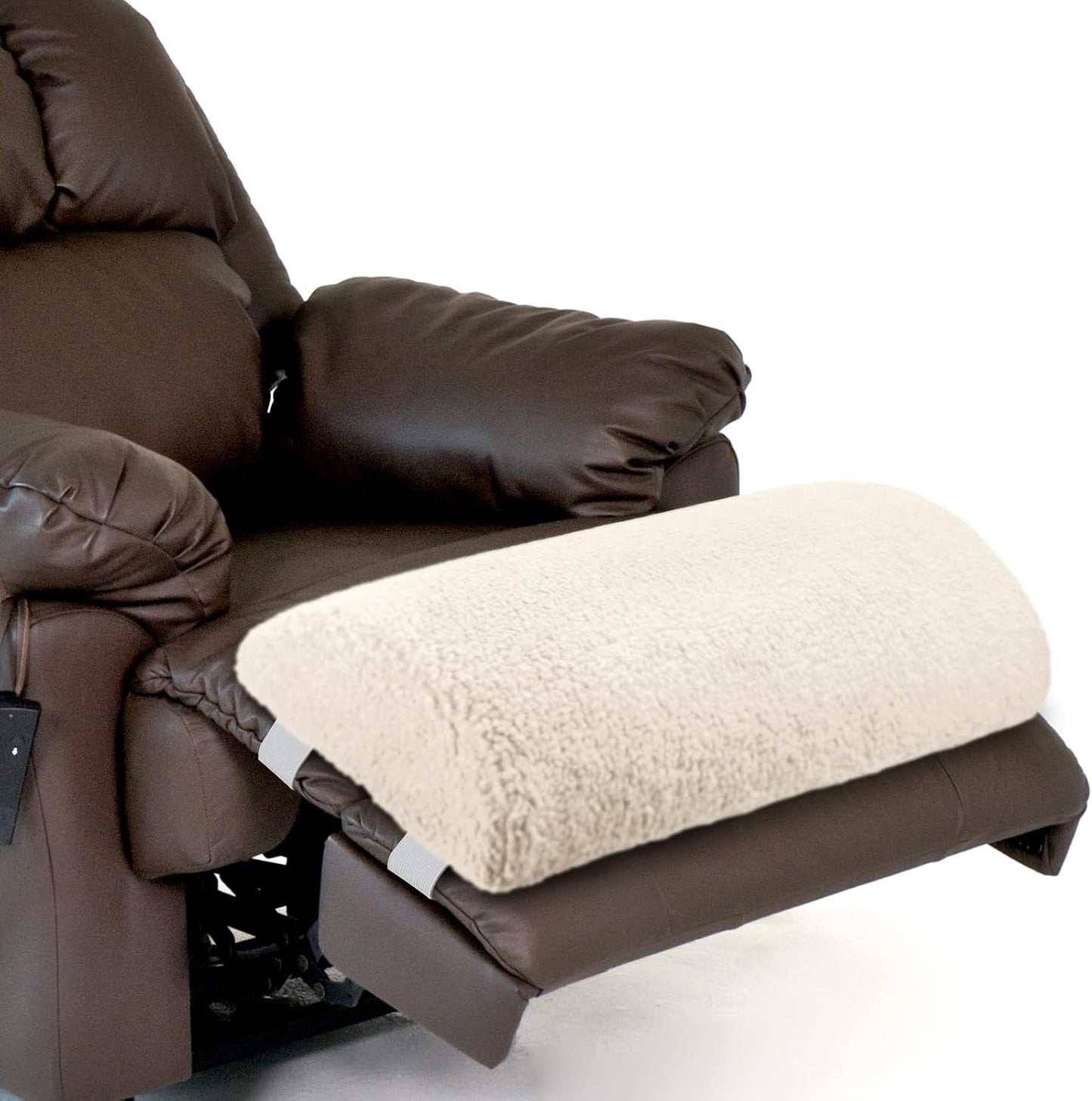 Wesiti Recliner Foot Pillow Cushion High Resilience Sherpa Memory Foam Bolster Sleeping Rest Multipurpose Half Roll Leg Pillow Suitable for Bed Chair Sofa Headrest Back Lumbar Leg Support(Dark Gray)