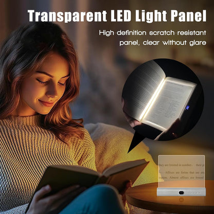 LED Book Light and Night Light 2-in-1, USB Rechargeable Reading Light for Books in Bed, 3 Color Modes, Stepless Brightness Dimming, Auto-Off Timer, Night Reading, Gifts for Book Lovers