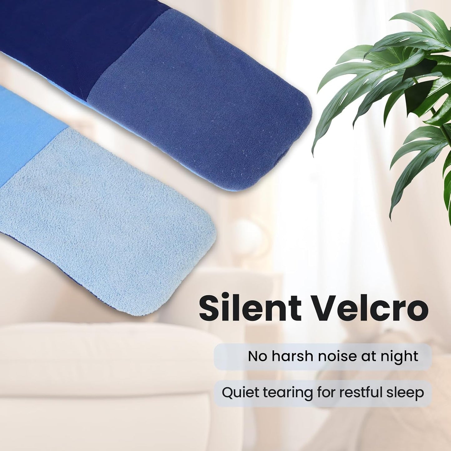100% Blackout Sleep Mask for Side Sleepers &Travel | Zero Pressure Design, Dual-Sided Cooling/Warm Memory Foam, Adjustable Head Strap | Quiet Hook & Loop Closure