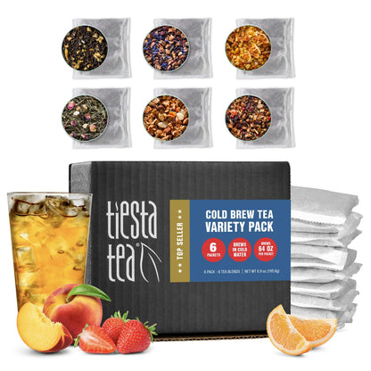 Tiesta Tea - Top 8 Favorites Sampler Set, Loose Leaf, Up to 80 Cups | High to No Caffeine, Hot & Iced, Tea Variety Pack with Green, Herbal, & Black, 8 Sample Pouches