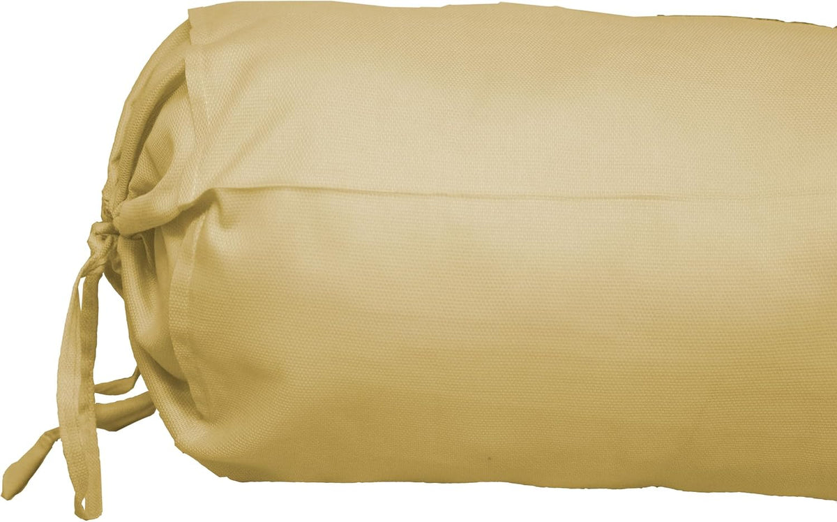 Saffron HANDICRAFTS Cotton 240TC - Bolster Cover Full Round Removable Cover for Neck Roll, Leg Rest,Yoga Practice, Meditation, Bed Sofa Couch (Teal Blue, 8"x24"(20 cm x 60 cm))
