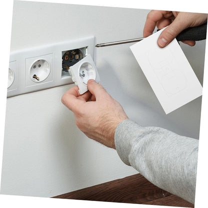 LIFKOME 50pcs Wall Socket Insulation Pads for Electrical Outlets Weatherproof Foam Gaskets Use Insulation Sealers for Home and Office Safety