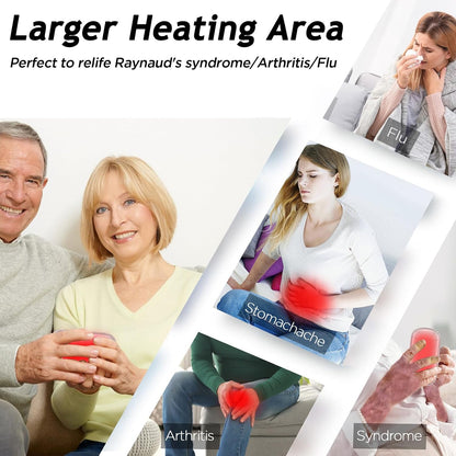 Hand Warmers Rechargeable, Portable Electric Hand Warmer, Double-Sided Heating USB Pocket Heater Therapy Great for Raynauds, Hunting, Golf, Camping, Women Mens Gifts