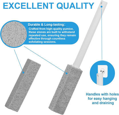 6 Packs Pumice Stone Toilet Bowl Cleaner, Pumice Stone for Cleaning, Powerfully Cleans Hard Water Rings, for Cleaning Toilets, Bathtubs, Grills, Swimming Pools, Sinks