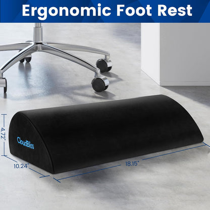 Foot Rest for Under Desk at Work, Foot Stool for Office, Footrest, Black