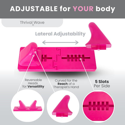 Arch Back Stretcher, Psoas Muscle Release Tool, Carbon Black | Fully Adjustable, Thrival App Compatible, Trigger Point Relief