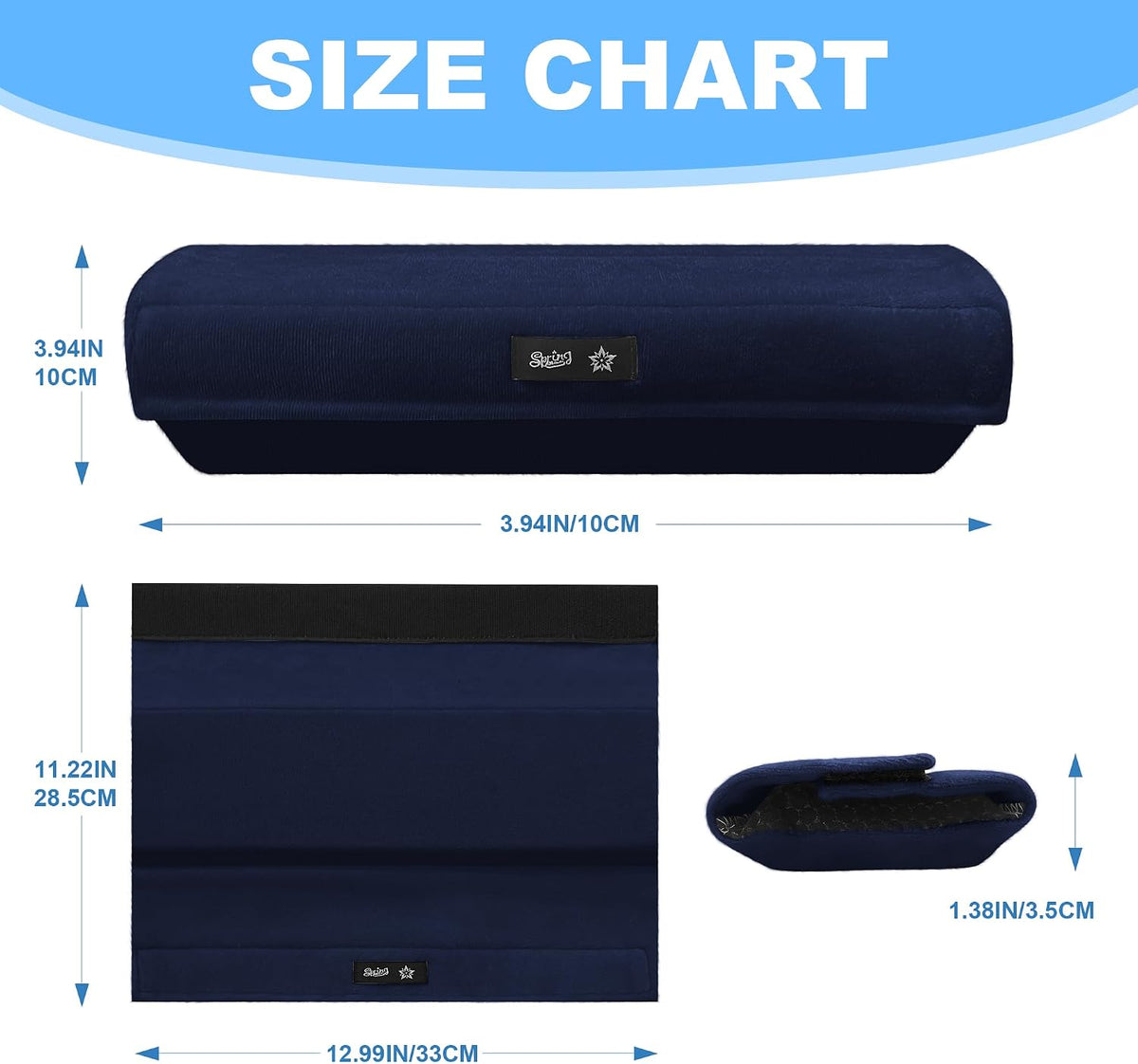 SPRING SEAON Wheelchair Accessories Armrest Covers, Memory Foam Pads, Pair