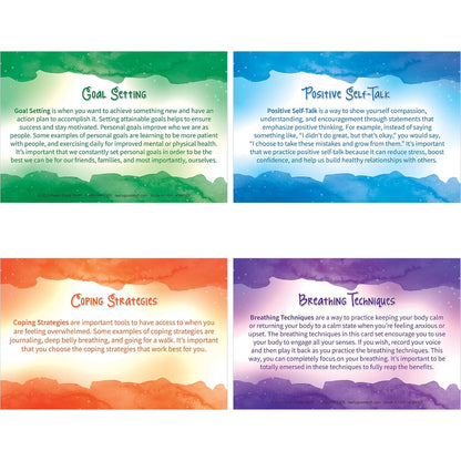 Really Good Stuff Self Care Reflection Cards-Mindful Thinking | Ages 11+, Grades 6+, Positive Affirmations, Meditation Techniques to Manage Emotions & Feelings for Kids & Adults