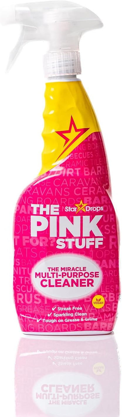 The Pink Stuff Miracle Multi-Purpose Cleaner Spray, 30 fl oz | Now 20% More, All-Purpose Cleaning Solution, For Kitchens, Bathrooms, Floors & More, Cuts Through Grease & Grime, Powerful