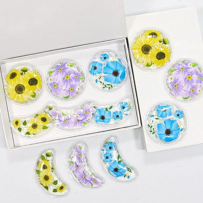 4PCS Gel Eye Ice Pack Set Reusable, Cold and Hot Compress for Eyes, Ice Pack for Eyes, Cooling Eye Pads for Eye Strain, Swelling, Redness, Dark Circles, Puffy Eyes, and Eye Recovery Surgery.