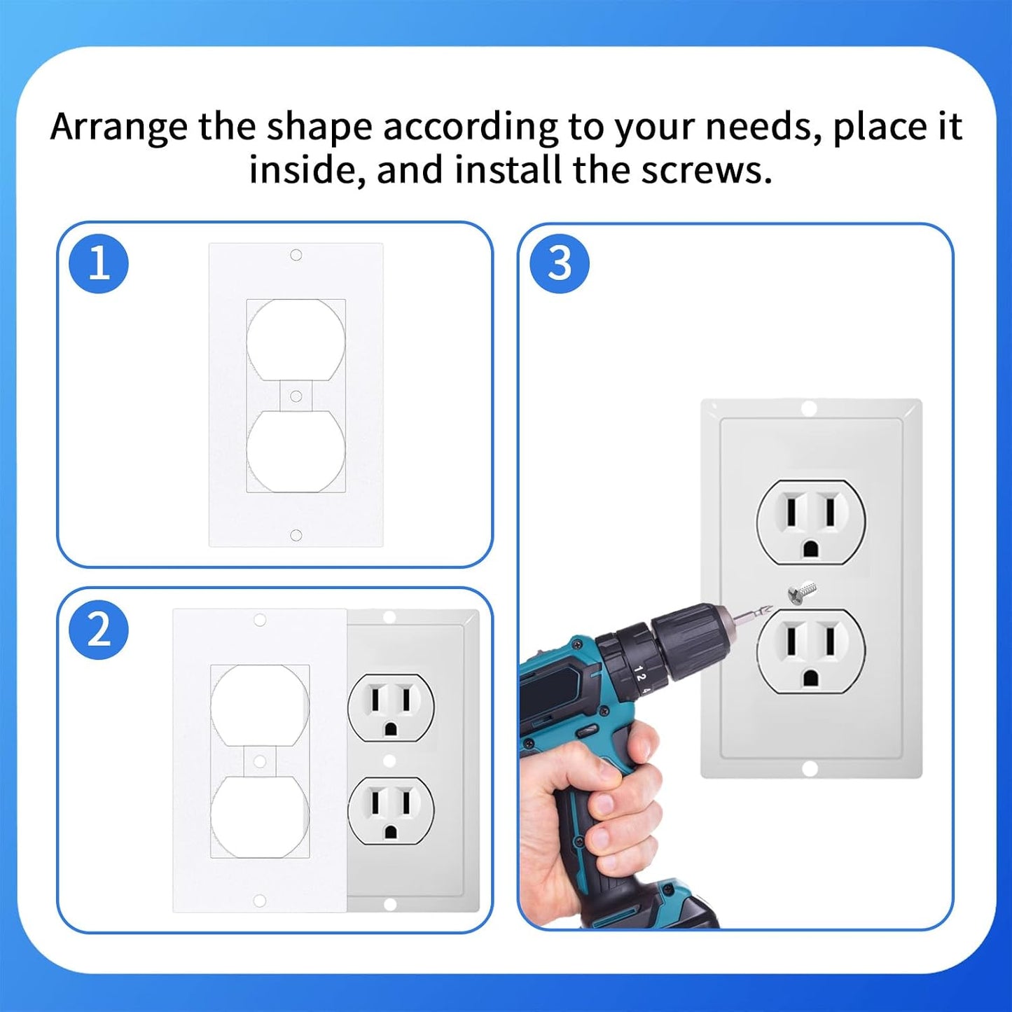 15 PCS Outlet Insulation Pads Foam Outlet Gaskets Electrical Outlet-Insulation and Draft Sealers Electrical Outlet-Insulators EVA Foam Gasket for Light Switch Wall Socket (2.36 X 4.1 Inch)