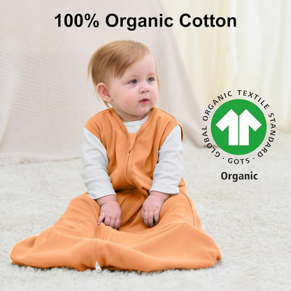 Yoofoss Baby Sleep Sack 0-6 Months Wearable Blanket for Babies 100% Organic Cotton 2-Way Zipper TOG 0.5 Toddler Sleeping Sack 3 Pack, Sleep Sacks