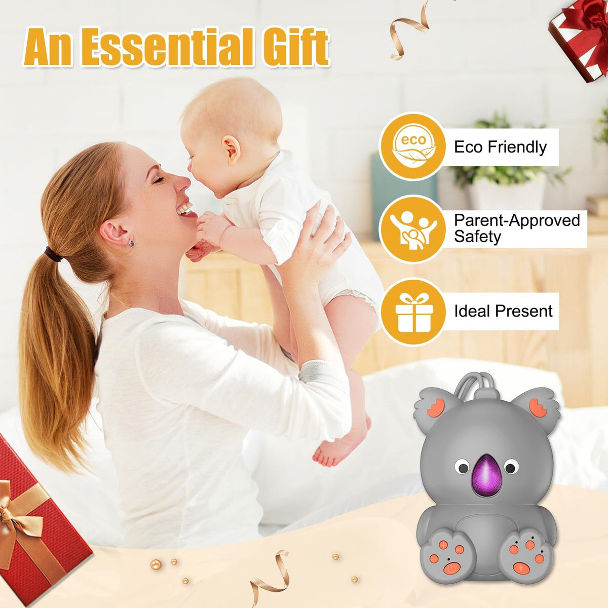 Portable White Noise Machine with Bluetooth Speaker Baby Sound Machine