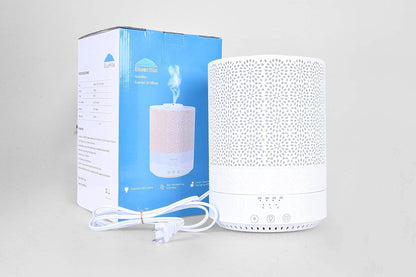 BlueHills 2500 ML Humidifier with Essential Oil Diffuser Combo Aroma Home Décor Design for Large Bed Bath Kids Baby Living Rooms Big Capacity LED Lights Scent Ultrasonic Cool Mist Wood Grain F006
