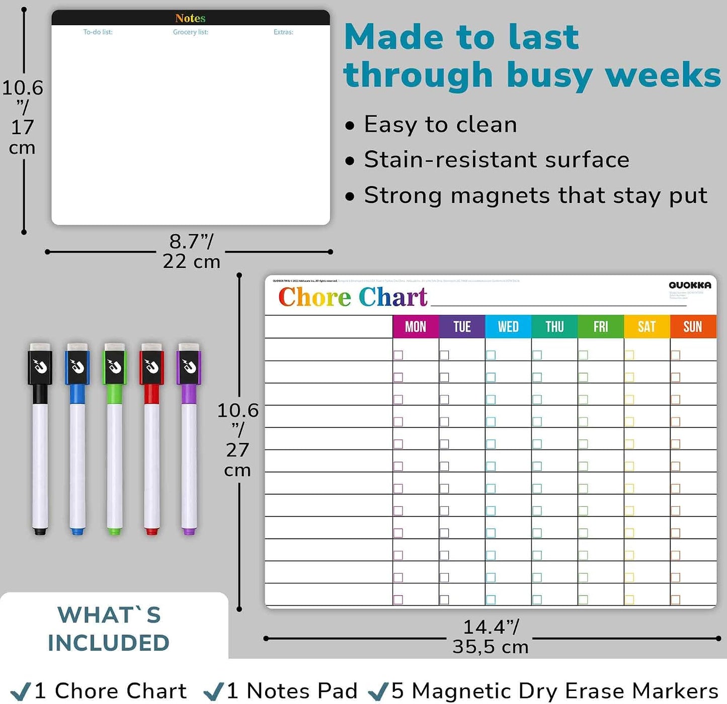 Magnetic Chore Chart for Kids - Reward Behavior Chart for Kids at Home | Dry Erase Morning Routine Schedule Board - Responsibility Star Chart for Toddlers 3-5 - 48 Magnets and 49 Stars