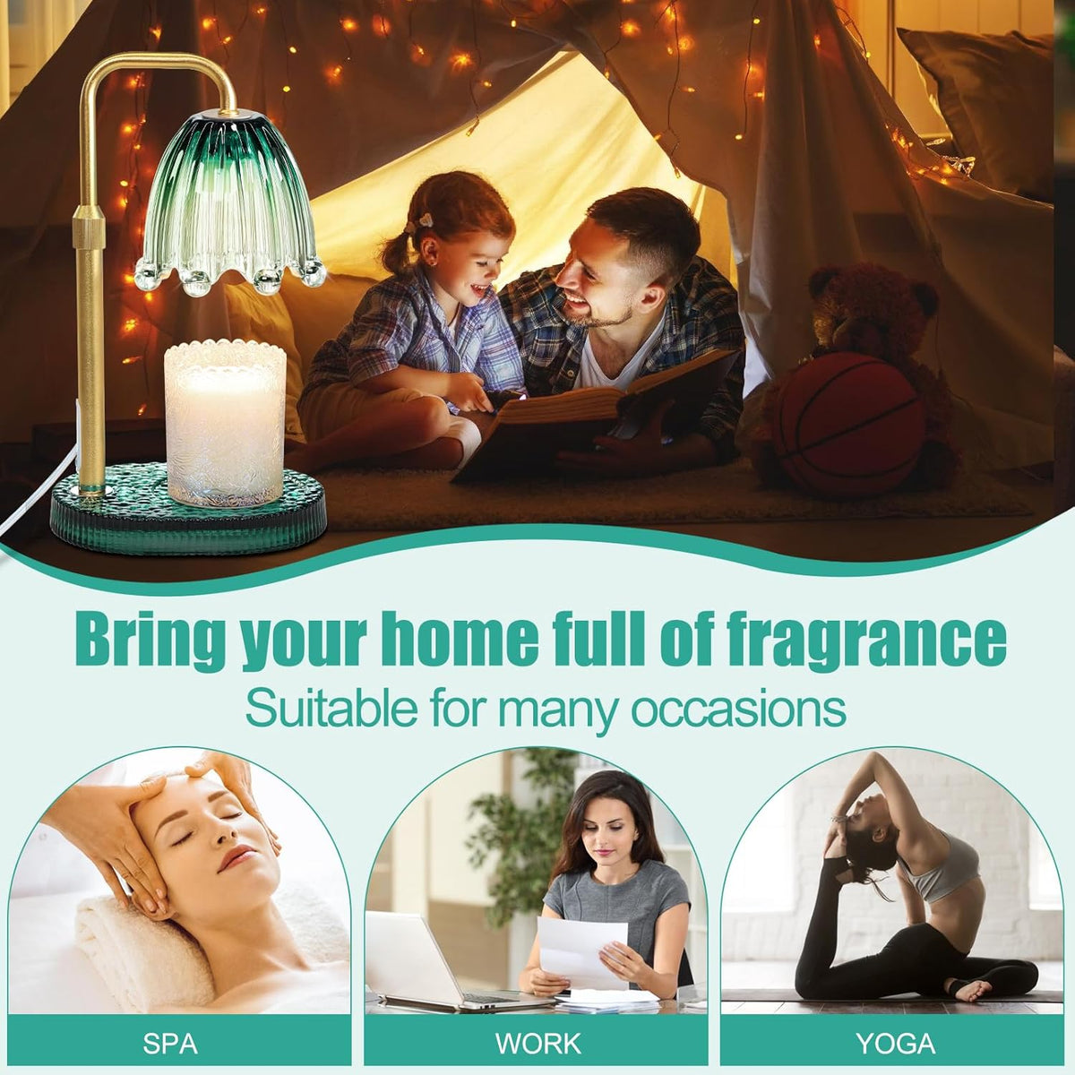 Candle Warmer Lamp with Timer,Birthday Gifts for Women