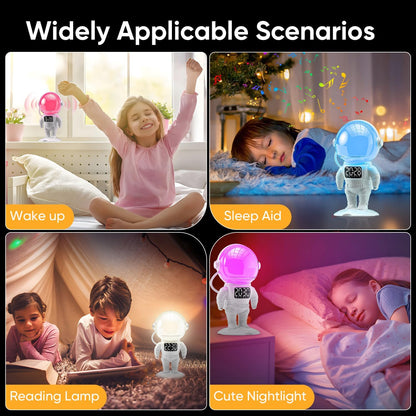 AFEXOA Astronaut Sunrise Alarm Clock with Wake Up Light for Kids