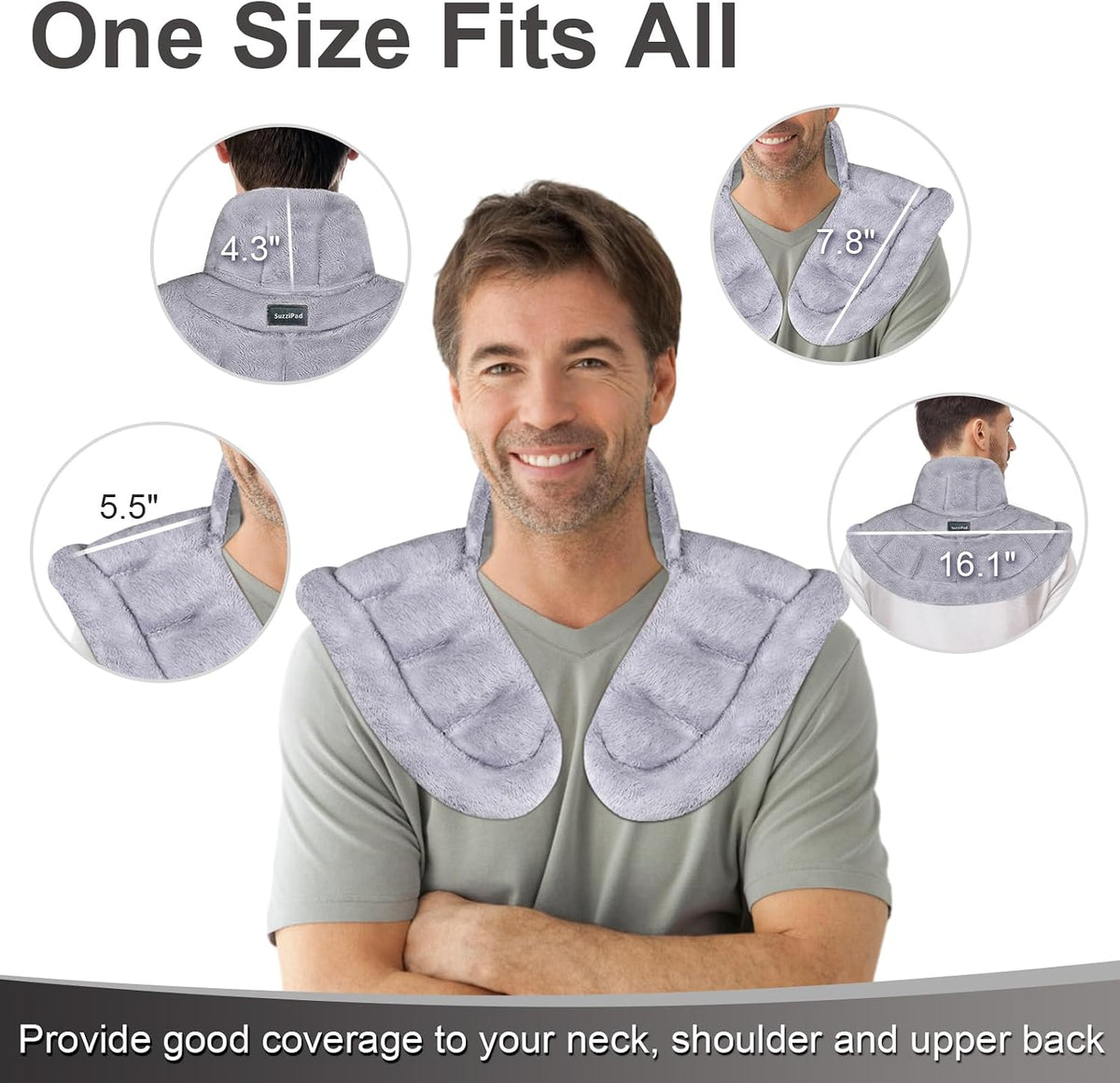 SuzziPad Neck & Shoulder Heating Pad Microwavable for Discomfort Reduction