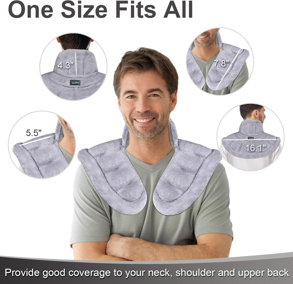 SuzziPad Neck & Shoulder Heating Pad Microwavable for Discomfort Reduction