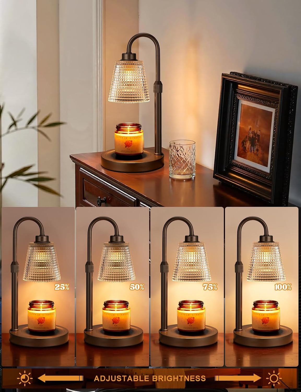 Candle Warmer Lamp with Timer Home Decor Birthday Gifts for Women