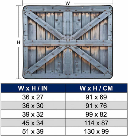 Magnetic Fireplace Cover Barn Gate Fireplace Screen Decorative Farmhouse Wood Grain Walls Door Insulation Fireplace Blocker Save Energy Fireplace Draft Stopper Covers for Living Room 36x30 Inch