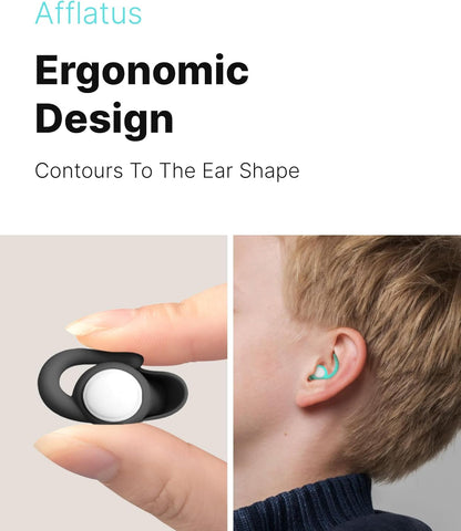 Afflatus Kids Ear Plugs for Sleep and Noise, Small Size, Skin-Soft, 26dB