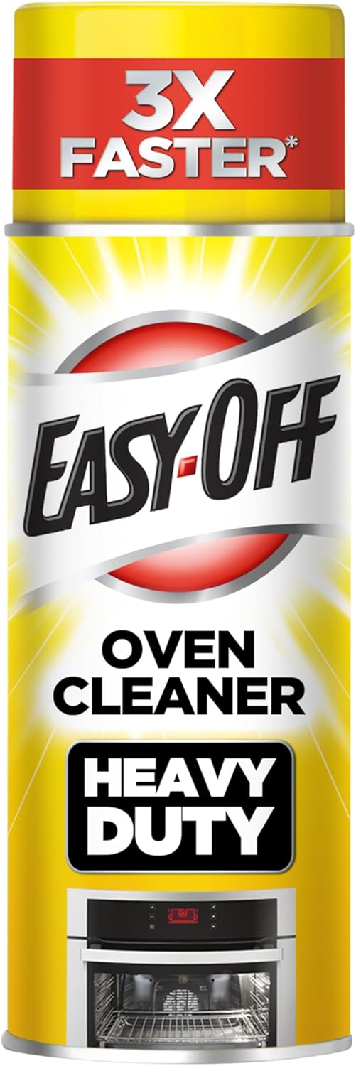 Easy Off Heavy Duty Oven Cleaner, Destroys Tough Burnt on Food and Grease, Fresh Scent, 14.5 oz Can