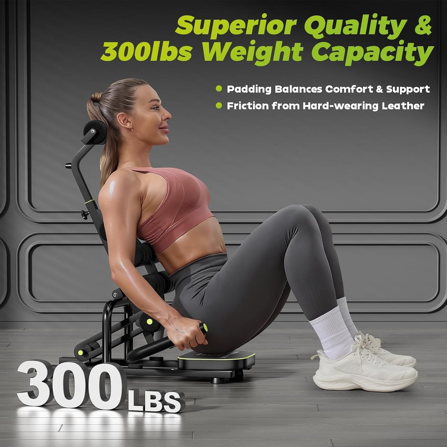 Mini Inversion Chair for Back Pain Relief, Compact Foldable Back Stretcher with Spine Decompression, Full Back & Neck Stretch, Easy Assembly, 330 lbs Weight Capacity