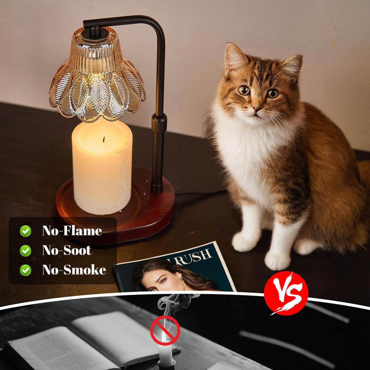 Candle Warmer Lamp with Timer,Birthday Gifes for Women and House Warming