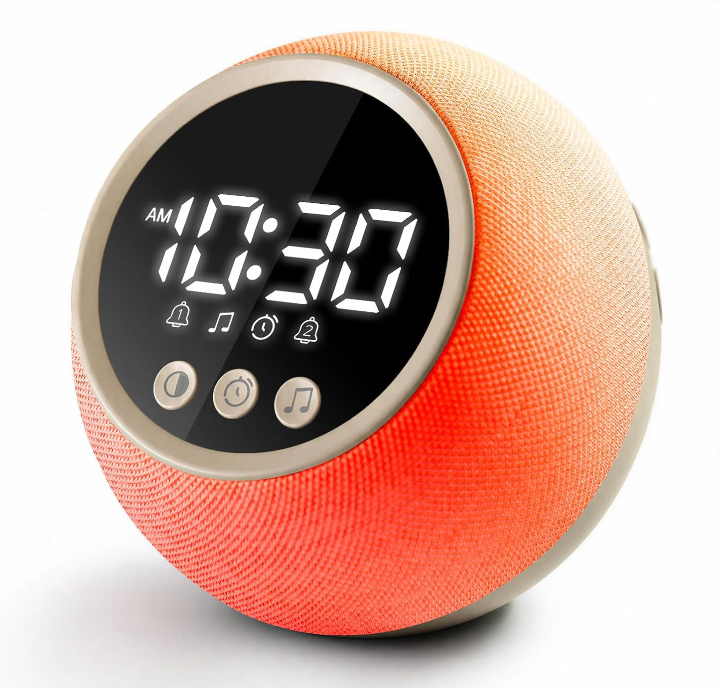 Wake Up Light Sunrise Alarm Clock with Sound Machine, 12-Color Night Light | ERZERT Digital Dual Alarm Clock for Bedrooms with White Noise Machine 30 Sounds, Snooze, Easy-Set for Baby Kids Adult
