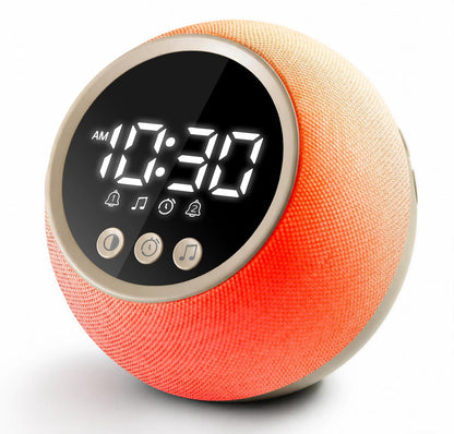 Wake Up Light Sunrise Alarm Clock with Sound Machine, 12-Color Night Light | ERZERT Digital Dual Alarm Clock for Bedrooms with White Noise Machine 30 Sounds, Snooze, Easy-Set for Baby Kids Adult