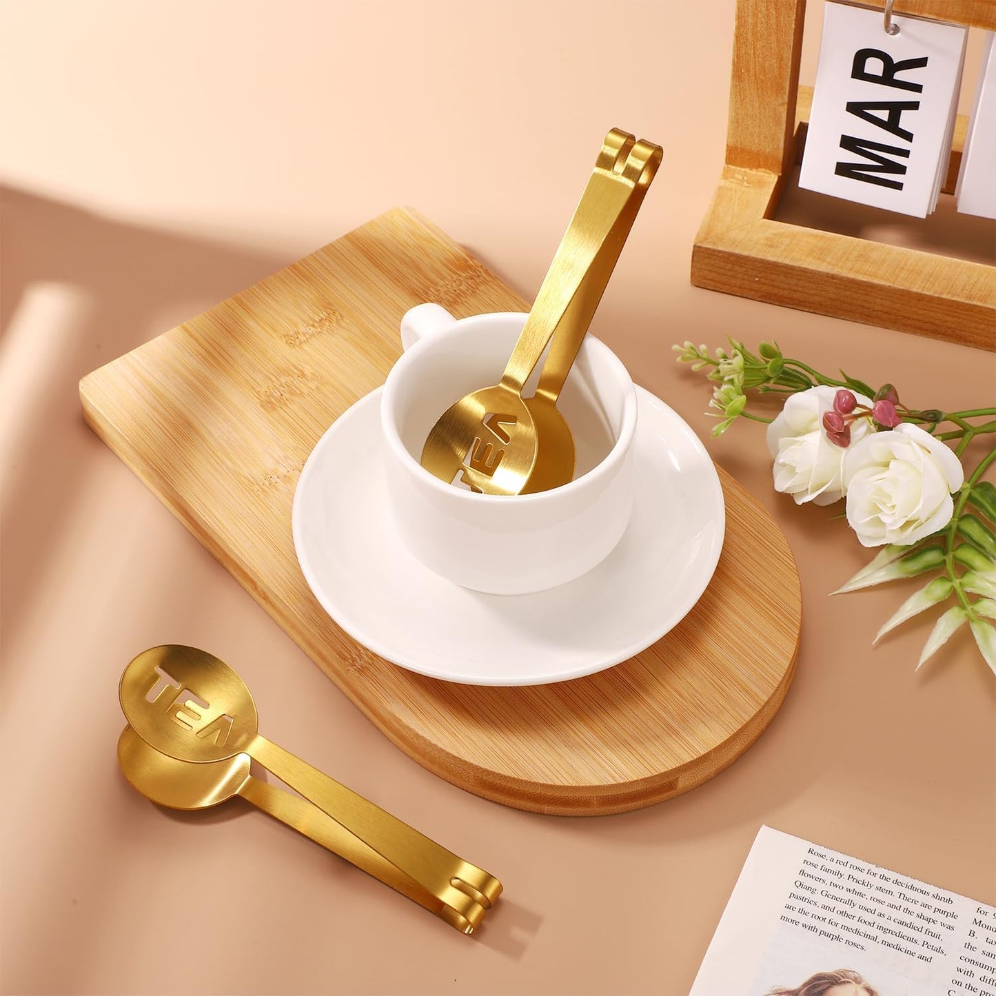 2 Pcs Tea Bag Squeezer, Stainless Steel Tea Spoon for Loose Tea Round Tea Bag Clamp Tea Bag Tongs Tea Bag Clip Tea Bag Grip Holder Strainer for Tea Drinkers Accessories Tool