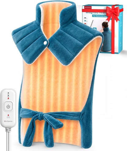 Comfytemp Heating Pad for Back Neck Shoulders, Weighted Electric Heated Pad