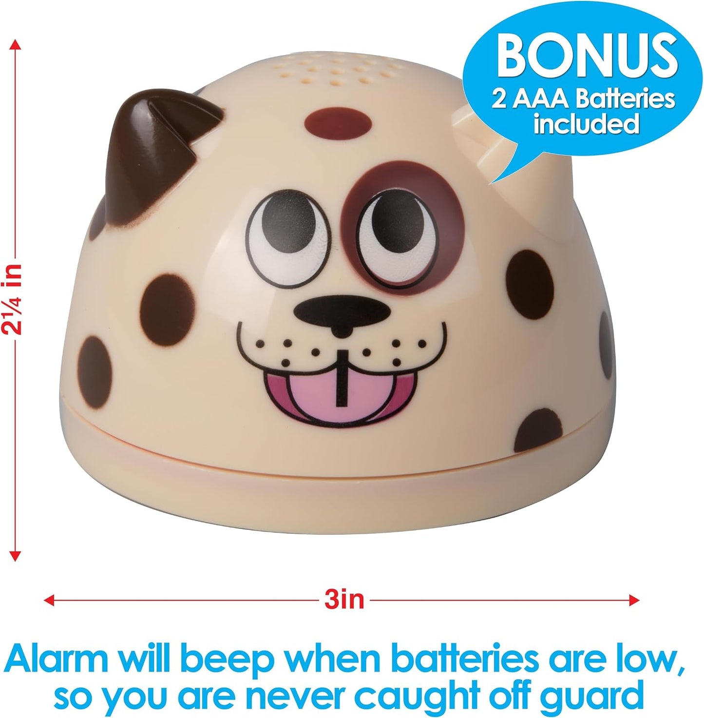 Water Leak Monitoring Sensor with Alarm 3 Pack- Leak Bug Electronic Flood Detector- Senses as Little as 1/32" of Water - Warning Overflow Alert Sensor Beeps Loudly in Home, Basement- Battery Powered