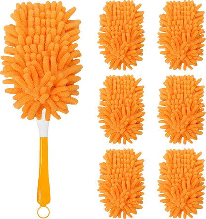 8 Pack Reusable Duster Refill Compatible with Swiffer Hand Duster, 360 Heavy Duty Duster Refills for Cleaning, Office, Ceiling Fan (Handle is Not Included)