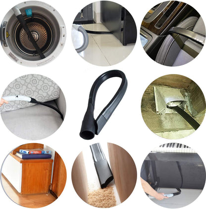 Dryer Vent Cleaner Kit & Refrigerator Condenser Coil Brush-Dryer Lint Brush Vent Trap Cleaner-Vacuum Attachment for Small Crevice-Dryer Cleaner Brush