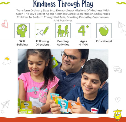 Kindness Mission Cards for Kids | 56 Secret Missions to Build Empathy, Compassion & Social Skills | Fun Screen-Free Activity Game for Families & Classrooms | Ages 4+ | SEL Learning Cards