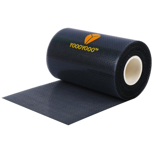 Window Screen Repair Kit, Gray XL(15FT), 3-Layer Strong Adhesive & Waterproof Tape Fiberglass Covering mesh, Repair for Window Screen and Screen Door tears Holes (4inch*15Feet Black)
