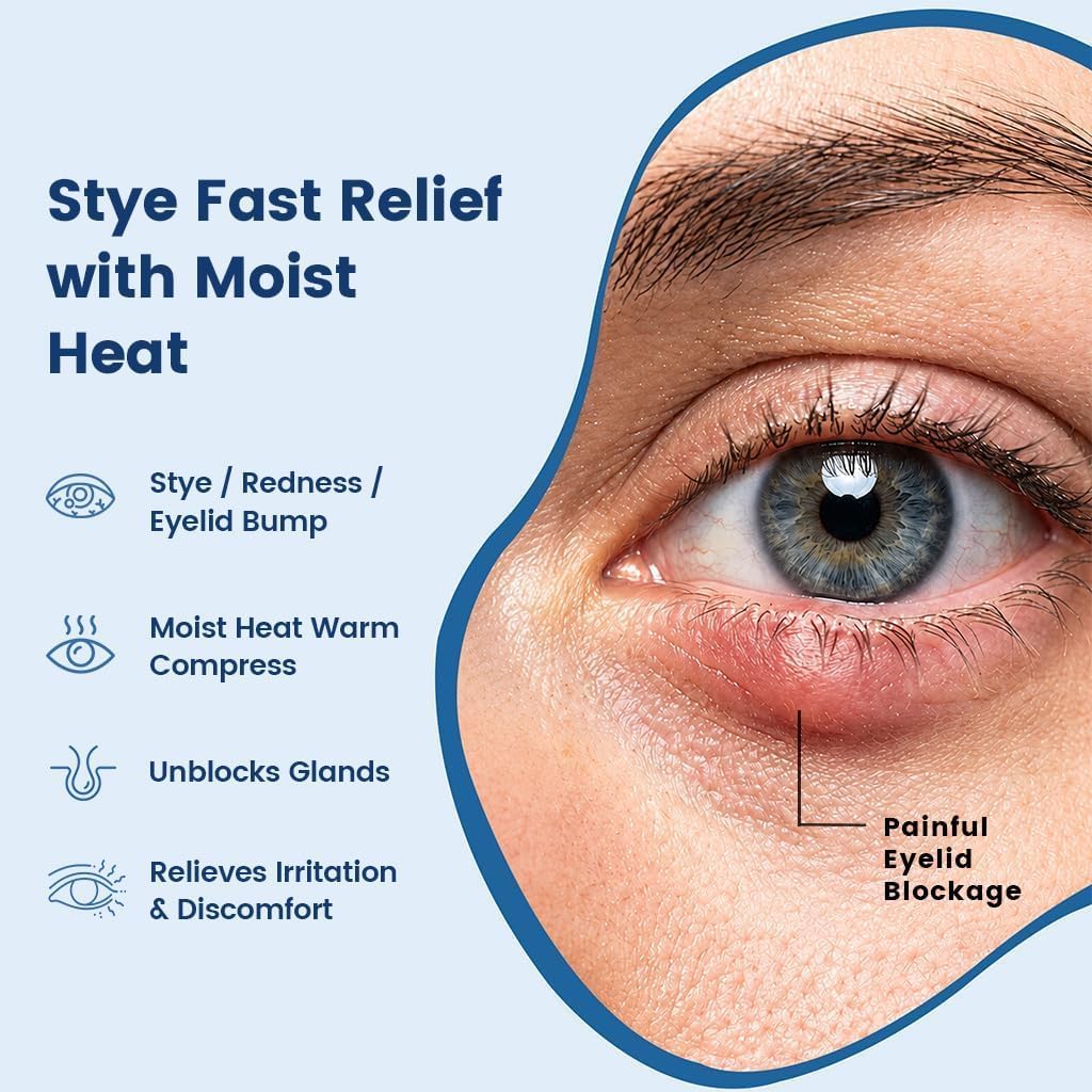 30 Pack Self-Heating Steam Eye Masks for Dry Eyes: Moist Heat Warm Compress