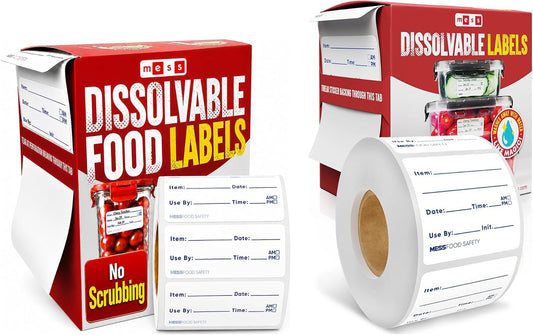 Canning Kit - 1x2 200/Roll - Fill-in 2x2 200/Roll - Dissolvable Food Labels