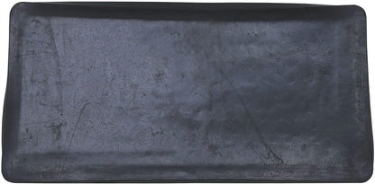 Art & Artifact Rubber Boot Tray Wet Shoe Tray for Entryway Indoor Outdoor Snow Boot Mat Extra Large Shoe Tray 32" x 16", Black, Hello Goodbye
