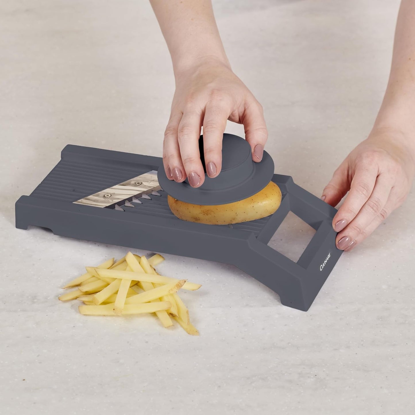 Culinare Multi-Blade Mandoline Slicer, Vegetable, Cheese Chopper and Grater, 4 Interchangeable Blades, Safety Guard, Non-Slip Base
