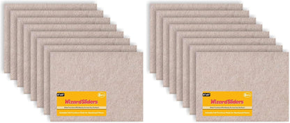 Felt Furniture Pads Self-Adhesive for Hardwood Floors, 8pcs 8" x 6" x 1/5" Cuttable Furniture Pads Square Furniture Movers, Floor Protector Cut into Any Shape, Beige