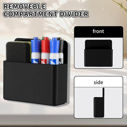 Camelmother 2Pcs Magnetic Dry Erase Marker Holder For Whiteboard Fridge | 2Slots Locker Accessories Teacher Classroom Must Haves Fridge magnets