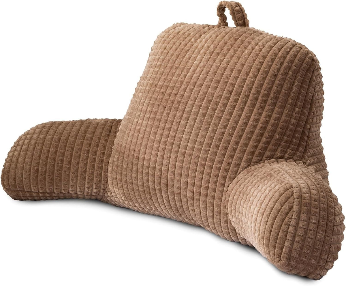 A Nice Night Darkgrey 17" Bed Wedge Pillows with Arms for Sitting