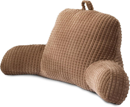 A Nice Night Darkgrey 17" Bed Wedge Pillows with Arms for Sitting