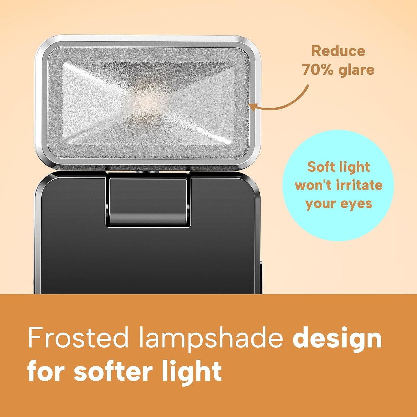 86lux Book Light, Rechargeable Reading Lights for Books in Bed | Ultralight Clip-on LED Bookmark Lamp with 3 Amber Colors & Stepless Dimming for Night Reading for Book Lovers, Ashen