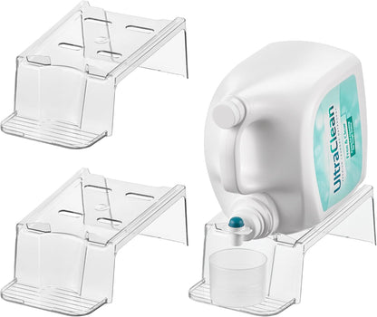 iDesign Laundry Detergent Holder, Clear | Liquid Detergent Stand, Laundry Room Organization